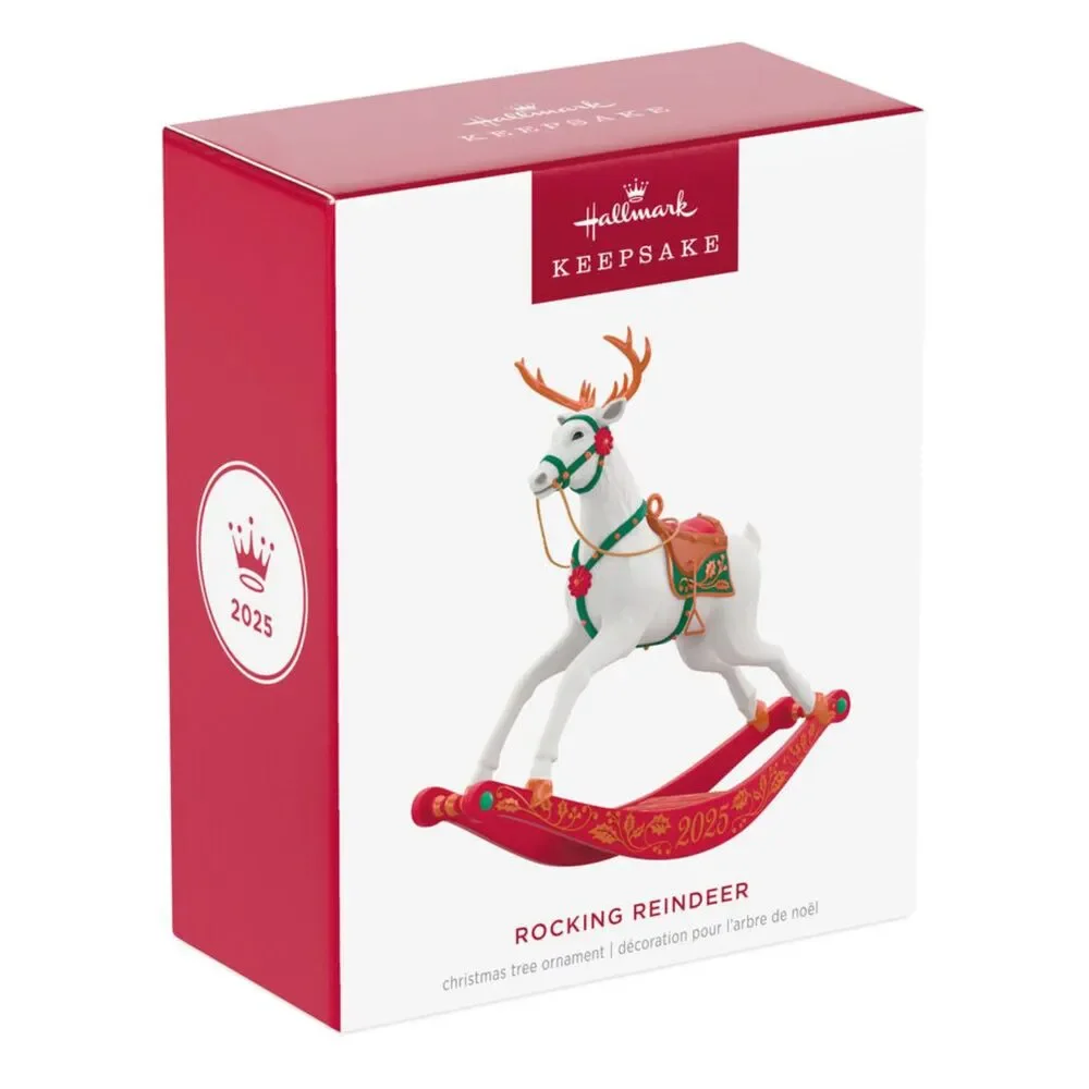 Hallmark Keepsake 2025 Rocking Reindeer Ornament NIB Christmas Rocking Horse